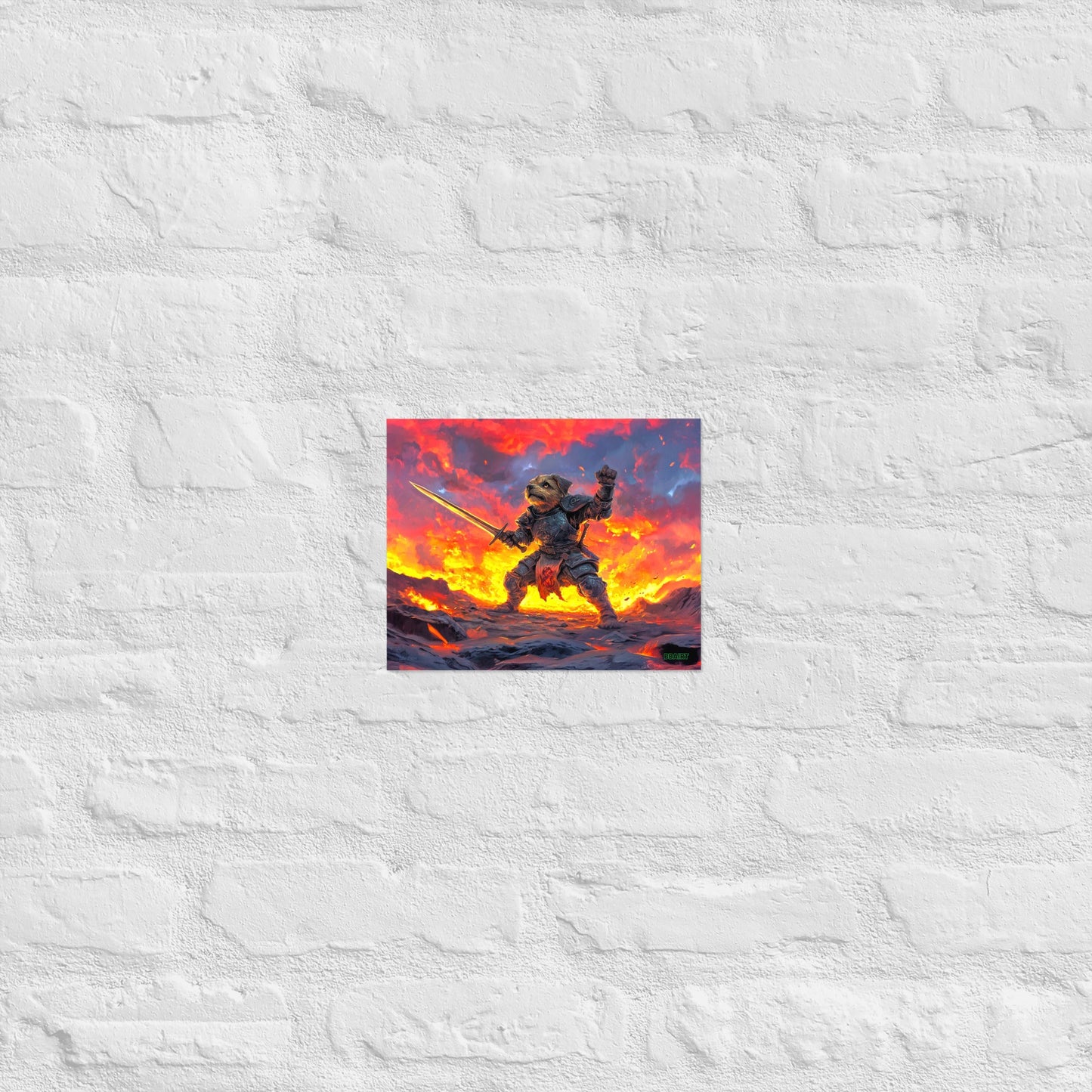 Emberpaw the Brave - Matte Poster - BBairt