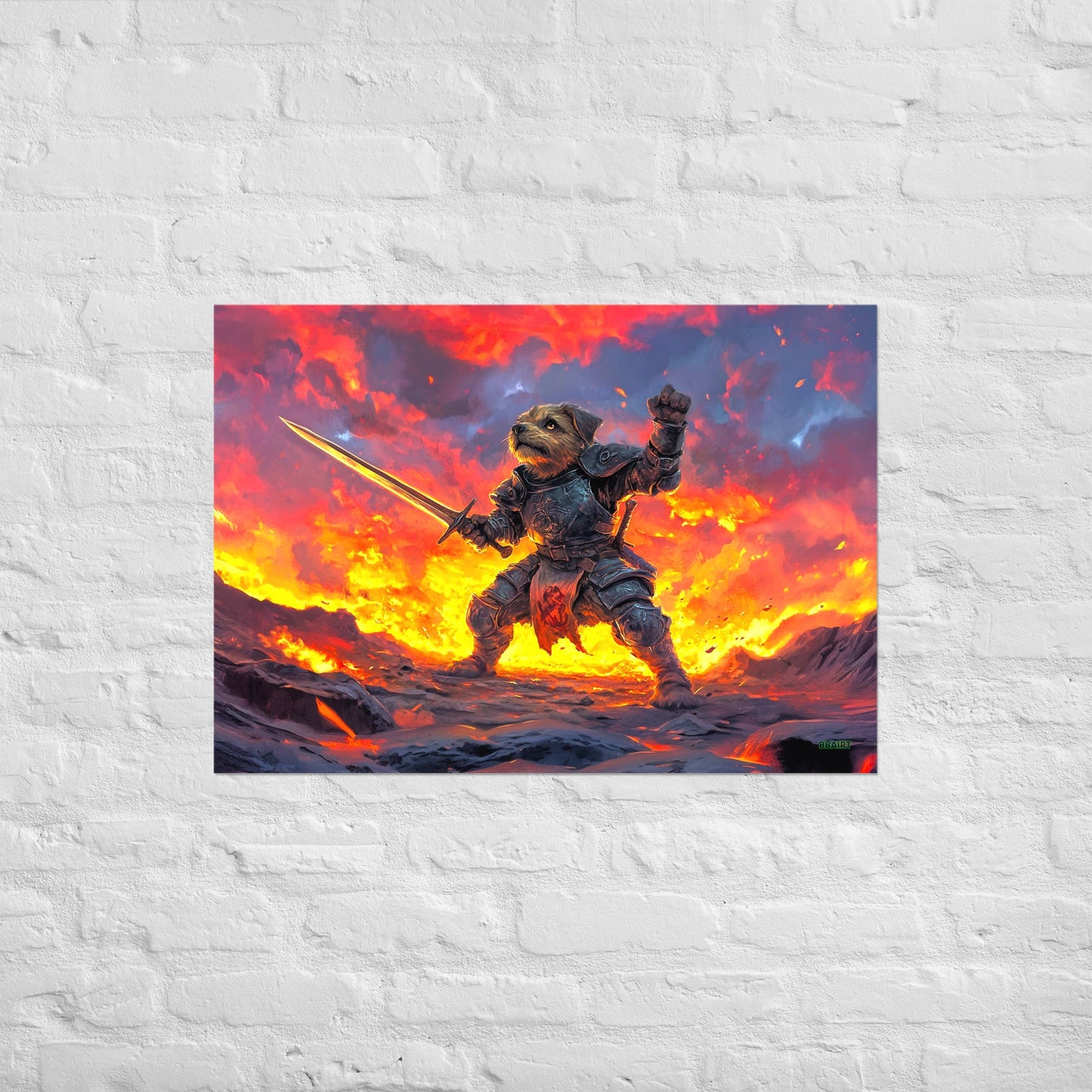 Emberpaw the Brave - Matte Poster - BBairt