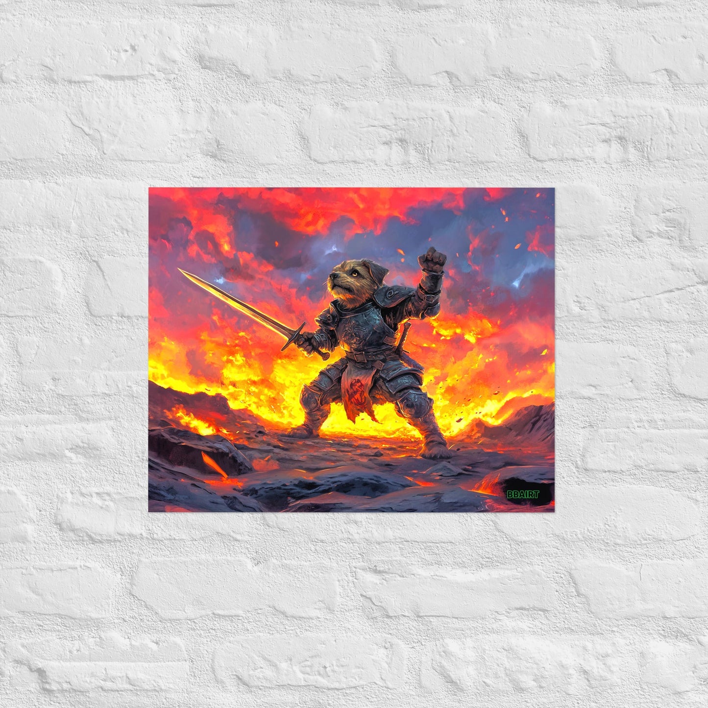 Emberpaw the Brave - Matte Poster - BBairt
