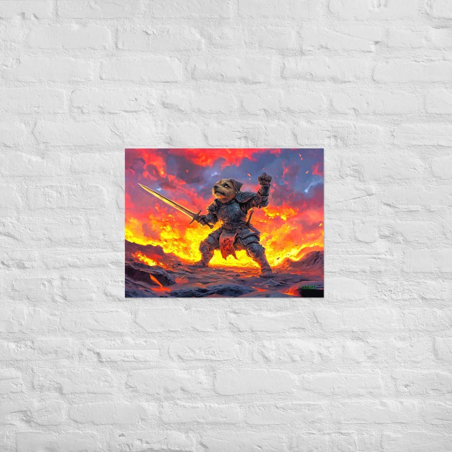 Emberpaw the Brave - Matte Poster - BBairt