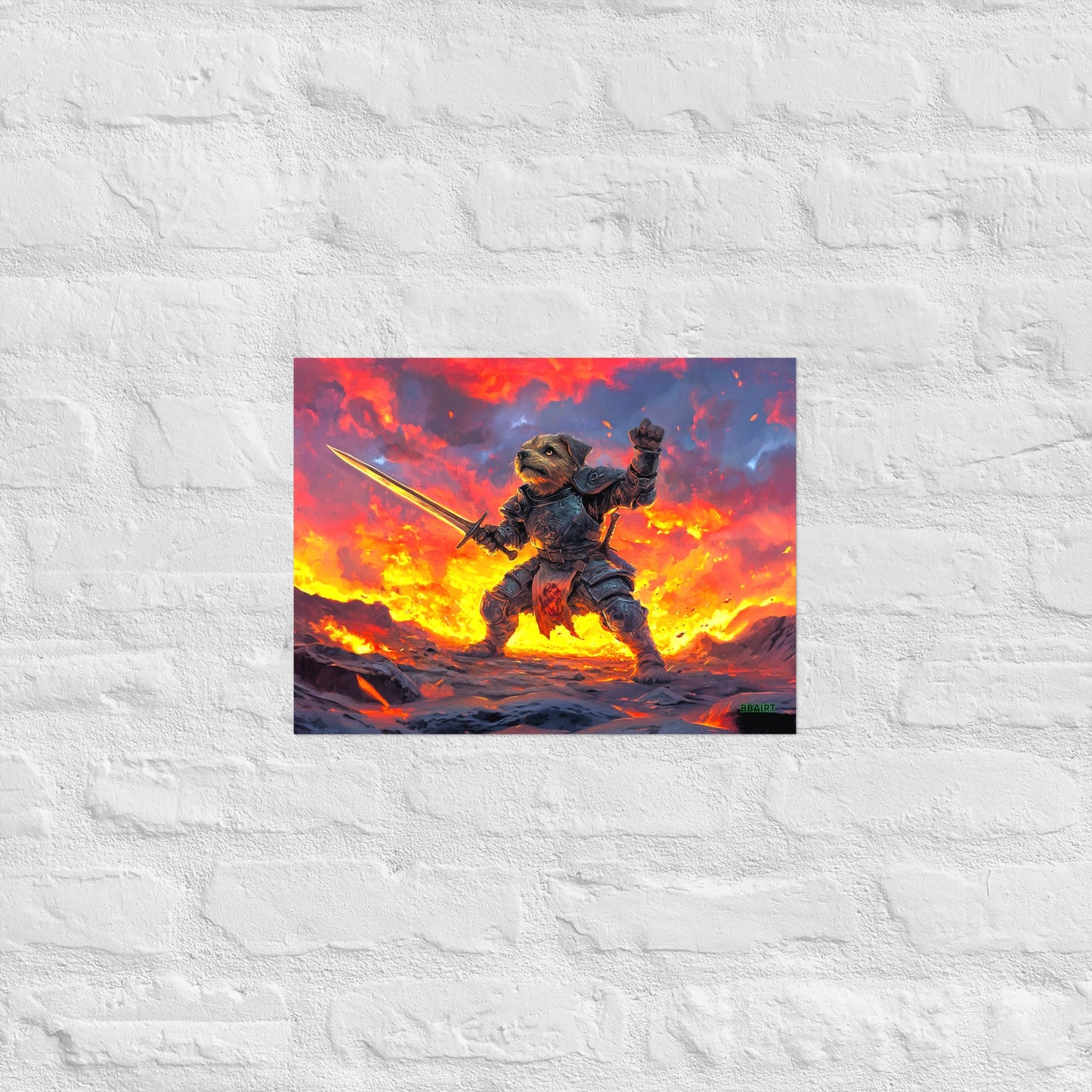 Emberpaw the Brave - Matte Poster - BBairt