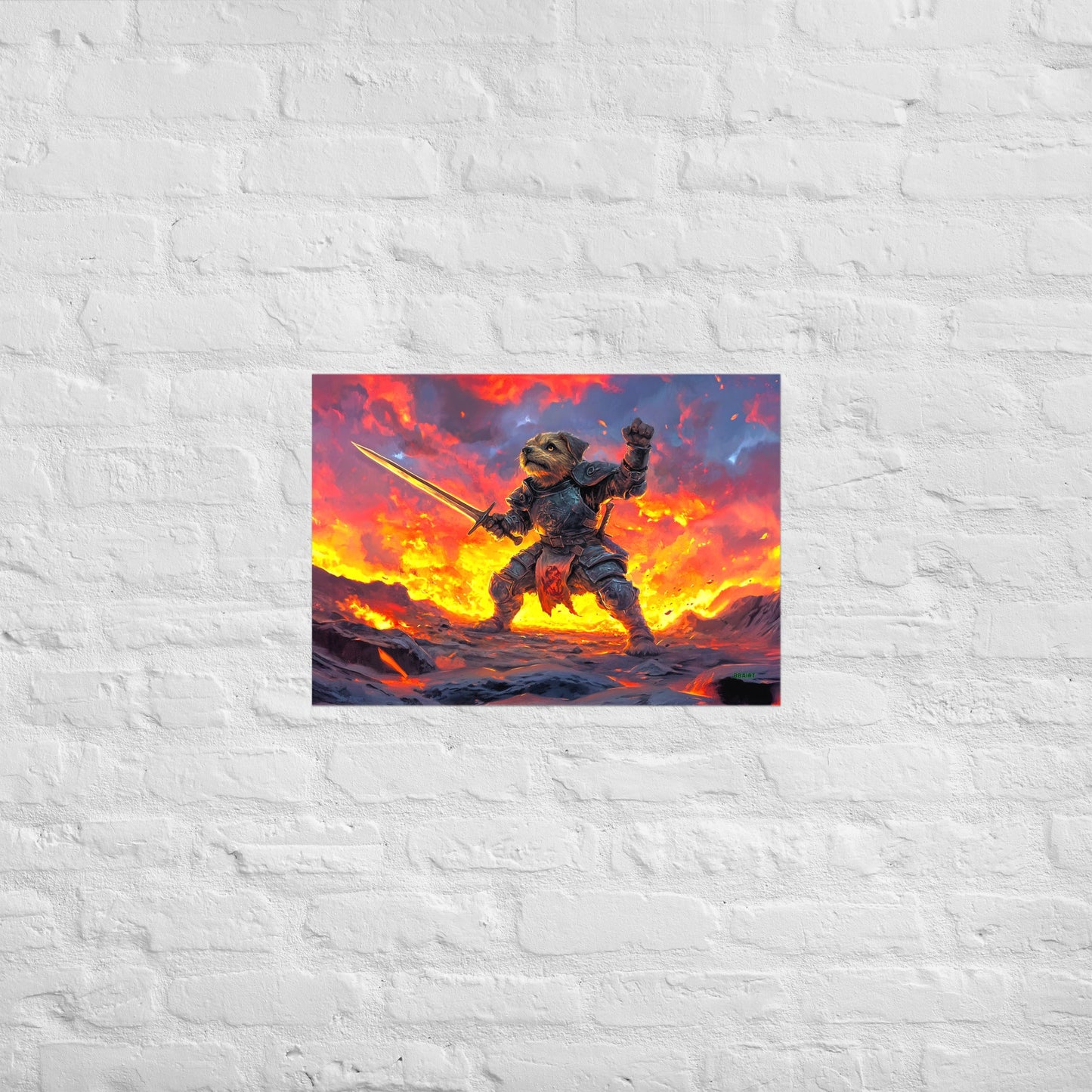 Emberpaw the Brave - Matte Poster - BBairt