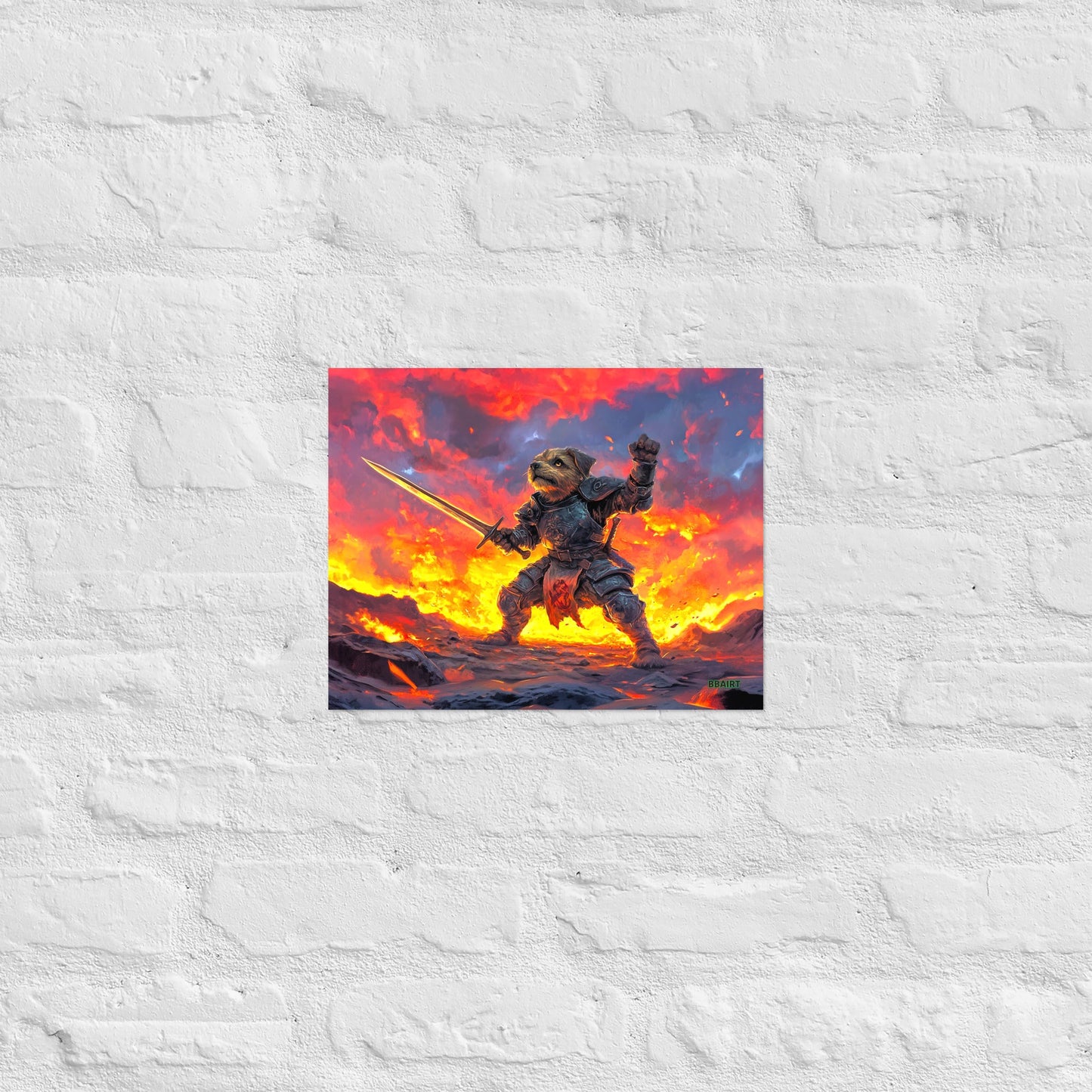 Emberpaw the Brave - Matte Poster - BBairt