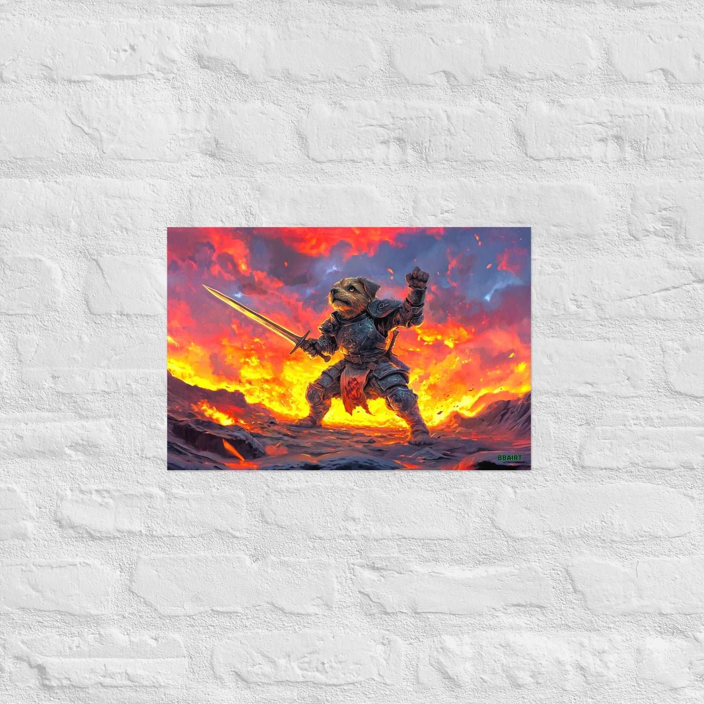 Emberpaw the Brave - Matte Poster - BBairt