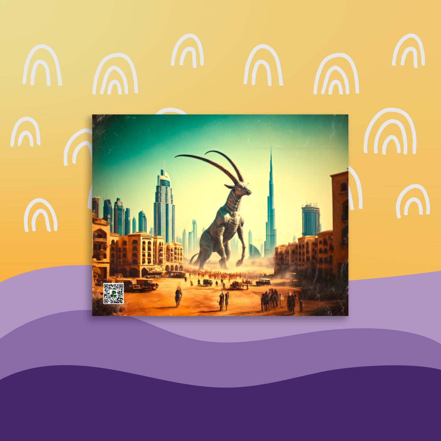 Emerati Oryx Eclipse - Photo paper poster - BBairt