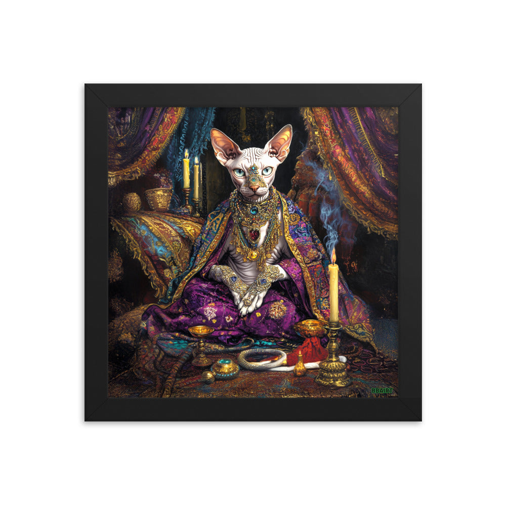 Her Majesty Sphinxara – Framed Matte Poster