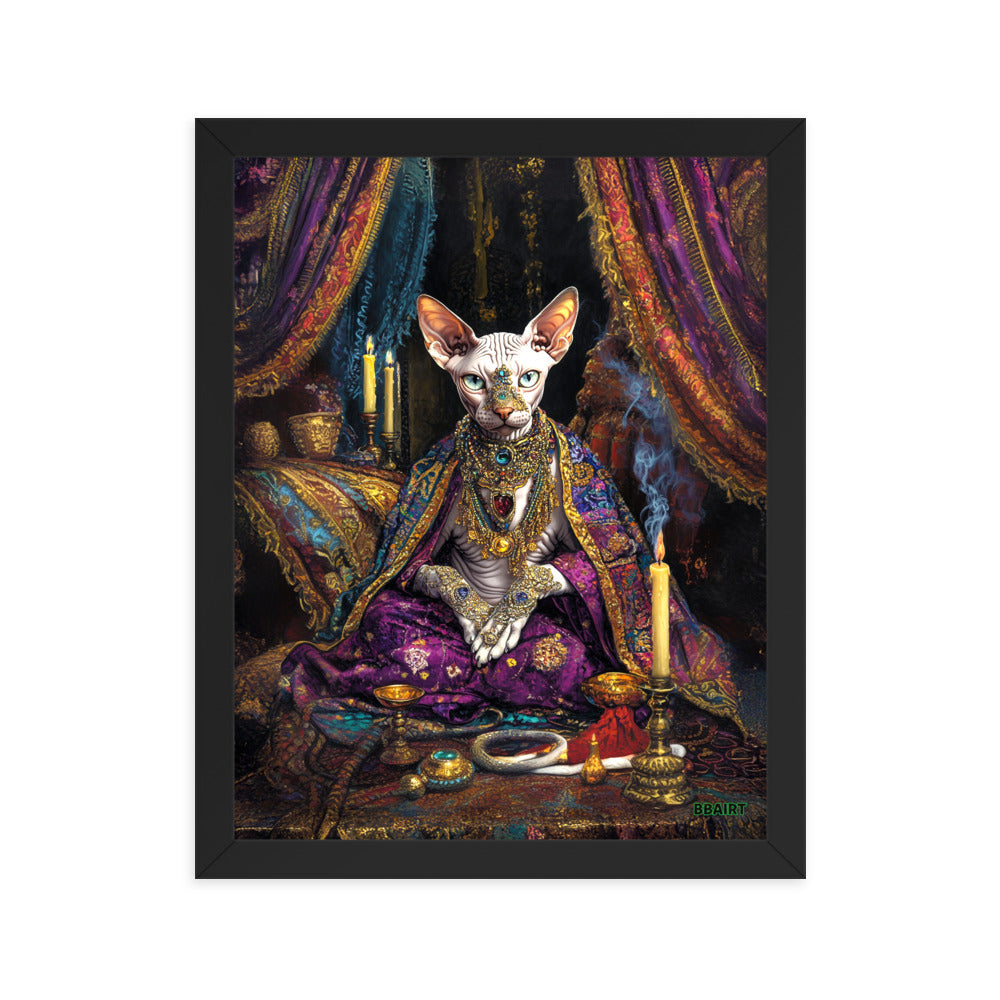 Her Majesty Sphinxara – Framed Matte Poster