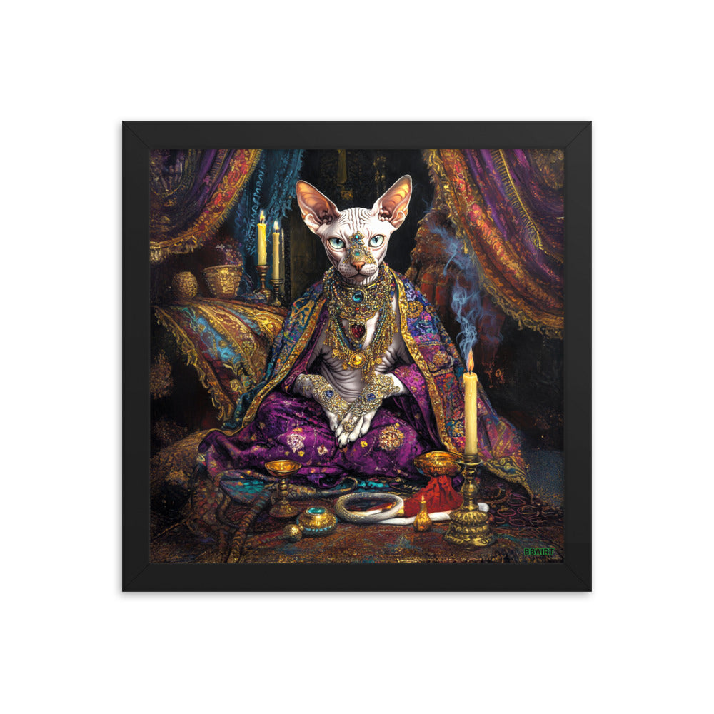 Her Majesty Sphinxara – Framed Matte Poster