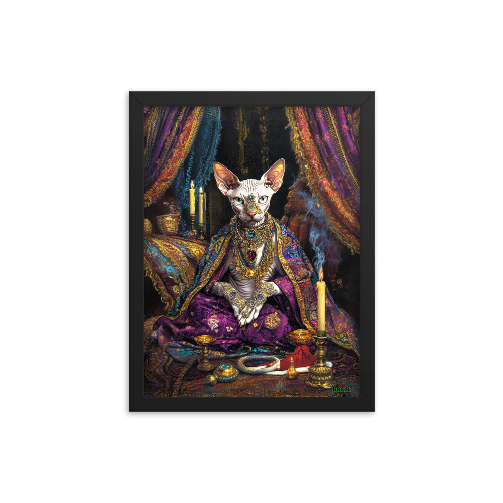 Her Majesty Sphinxara – Framed Matte Poster