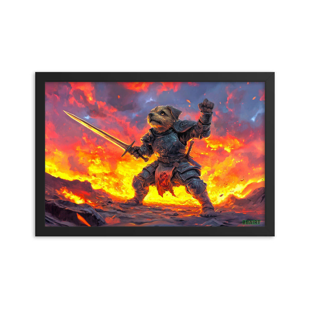 Emberpaw the Brave - Framed Matte Poster