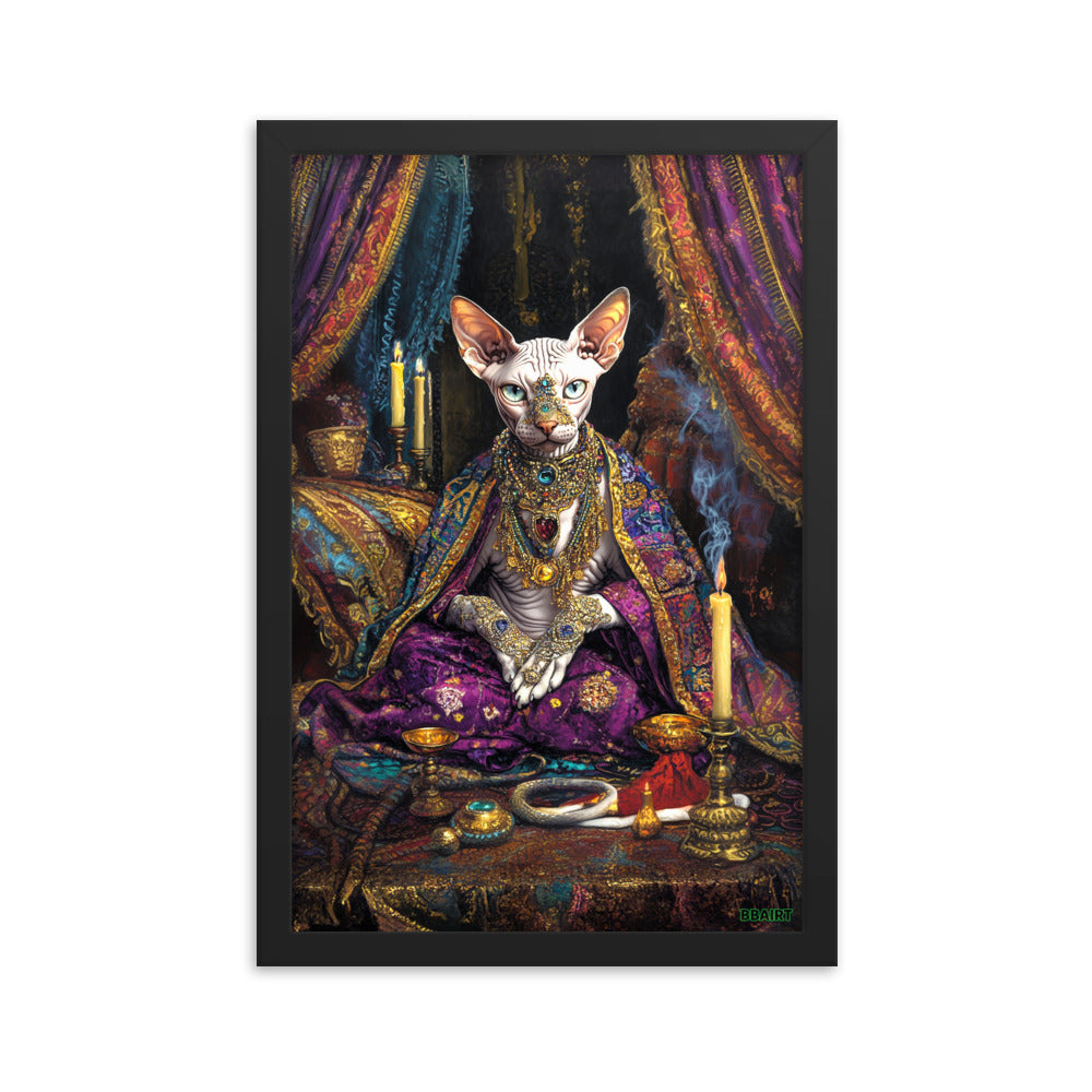 Her Majesty Sphinxara – Framed Matte Poster