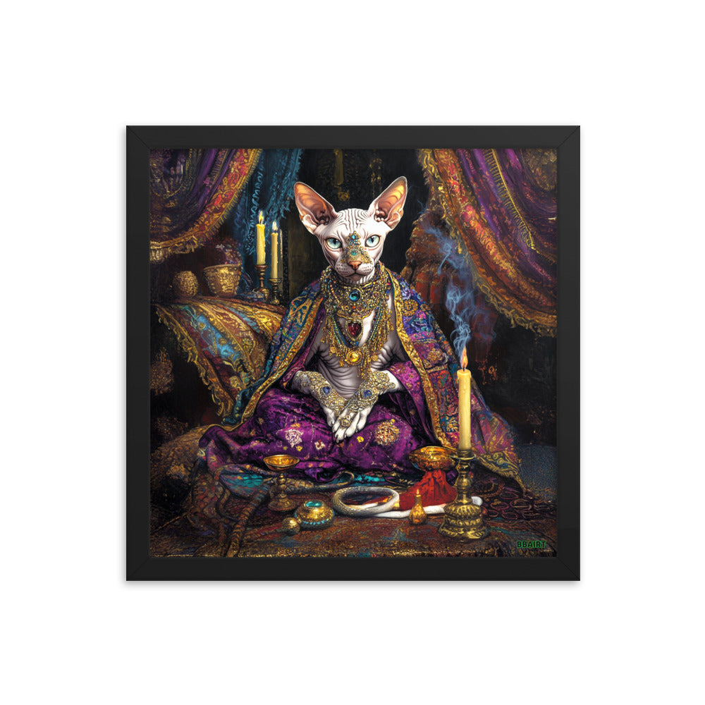 Her Majesty Sphinxara – Framed Matte Poster