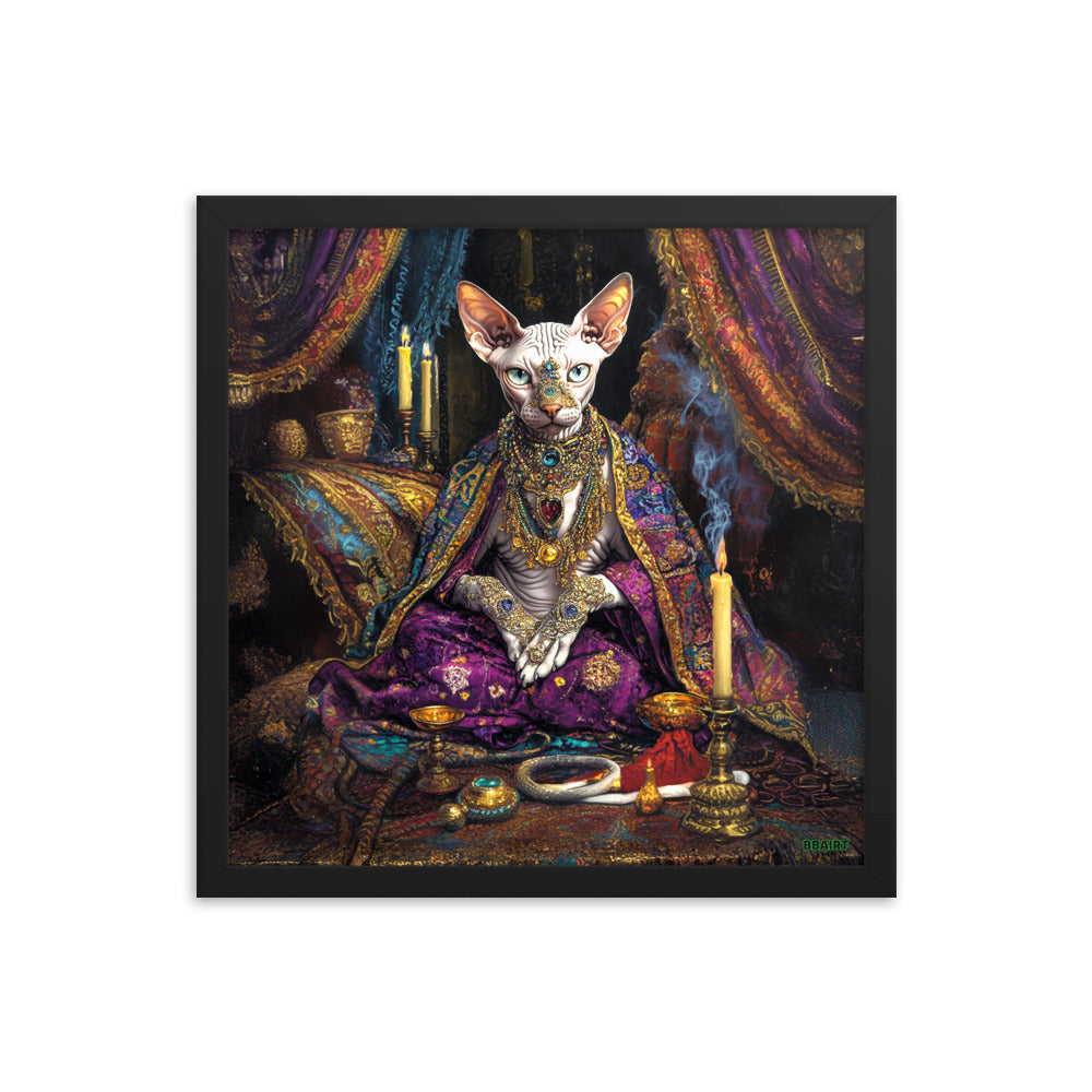 Her Majesty Sphinxara – Framed Matte Poster