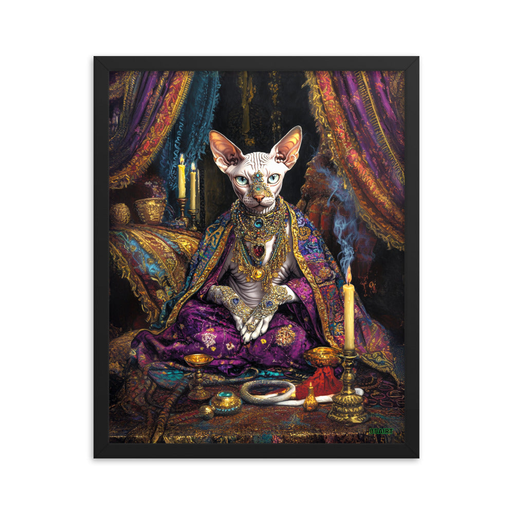 Her Majesty Sphinxara – Framed Matte Poster