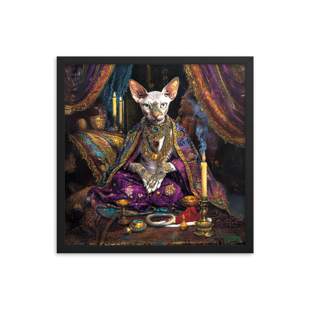 Her Majesty Sphinxara – Framed Matte Poster