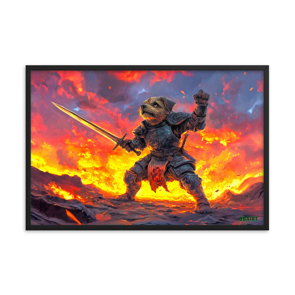 Emberpaw the Brave - Framed Matte Poster