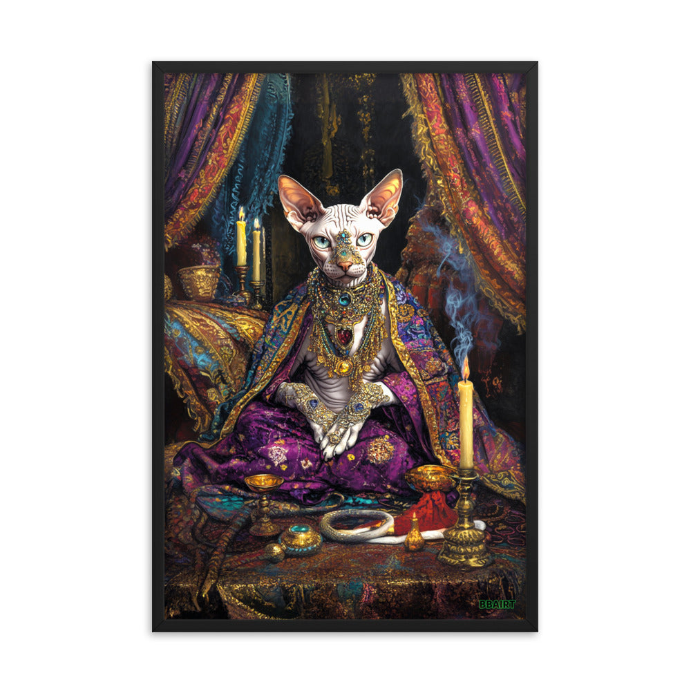 Her Majesty Sphinxara – Framed Matte Poster