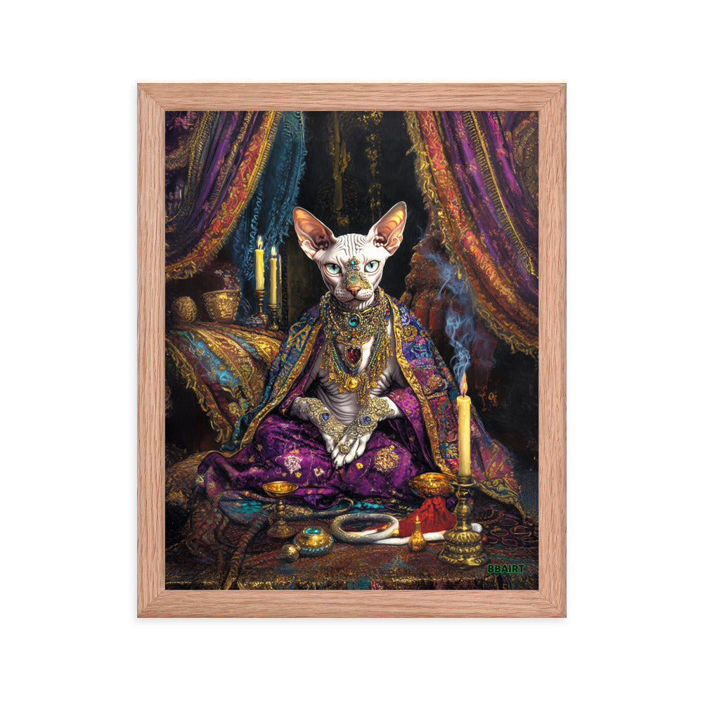 Her Majesty Sphinxara – Framed Matte Poster