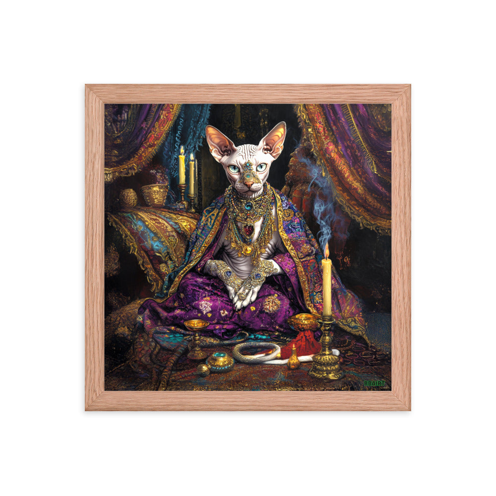 Her Majesty Sphinxara – Framed Matte Poster