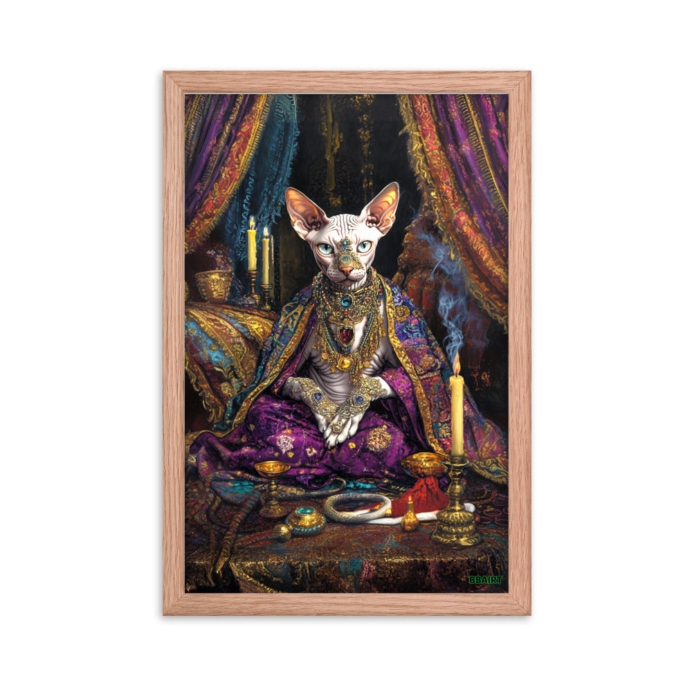 Her Majesty Sphinxara – Framed Matte Poster