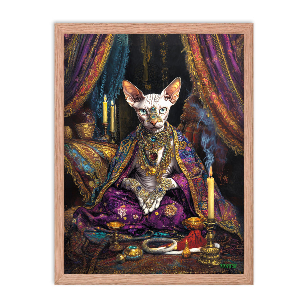 Her Majesty Sphinxara – Framed Matte Poster