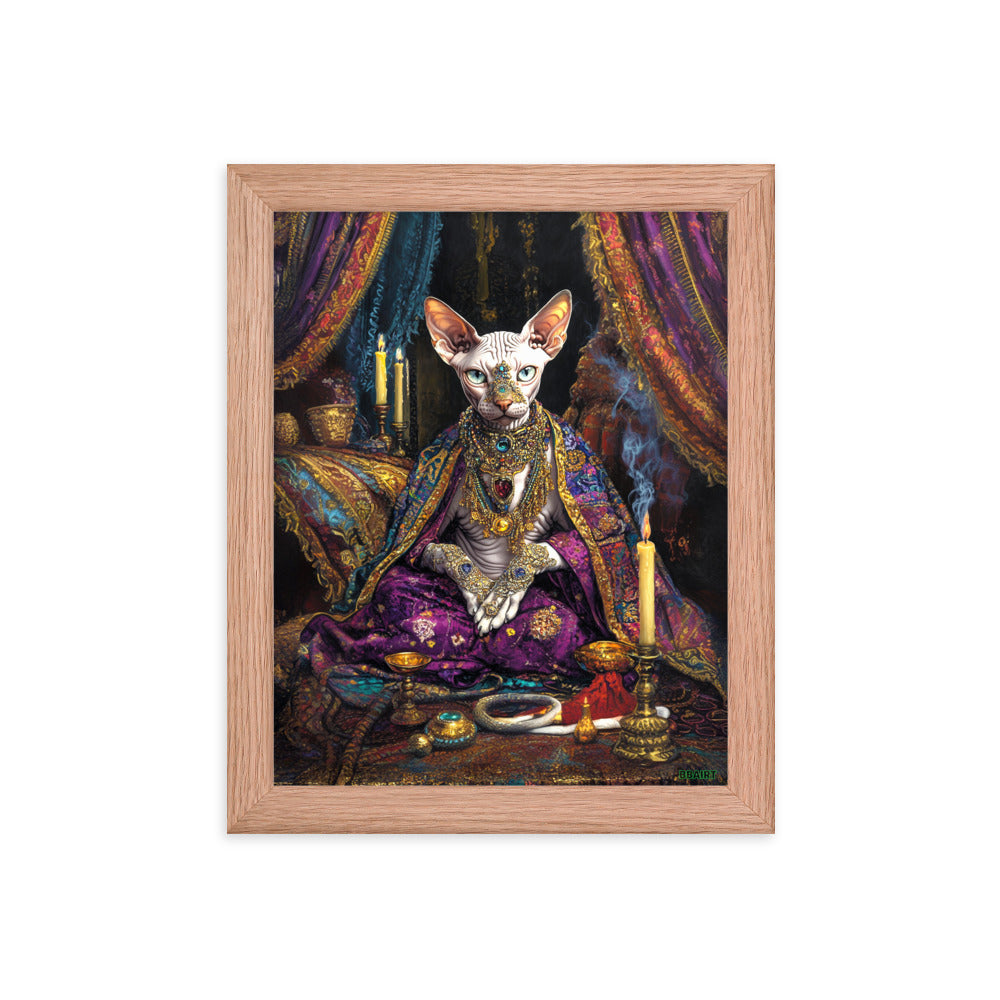 Her Majesty Sphinxara – Framed Matte Poster