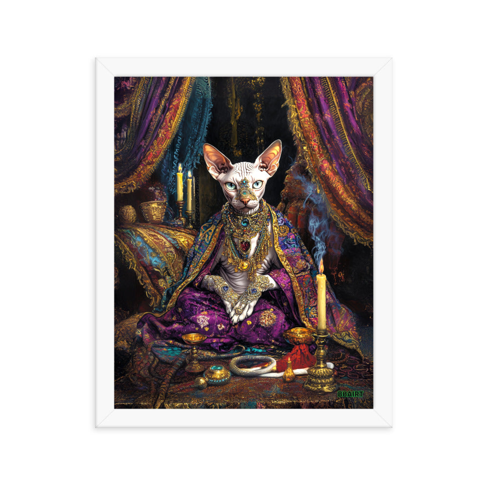 Her Majesty Sphinxara – Framed Matte Poster