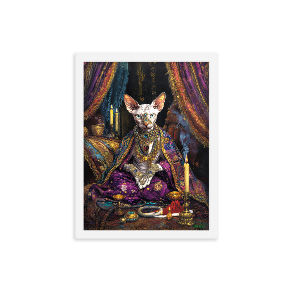 Her Majesty Sphinxara – Framed Matte Poster