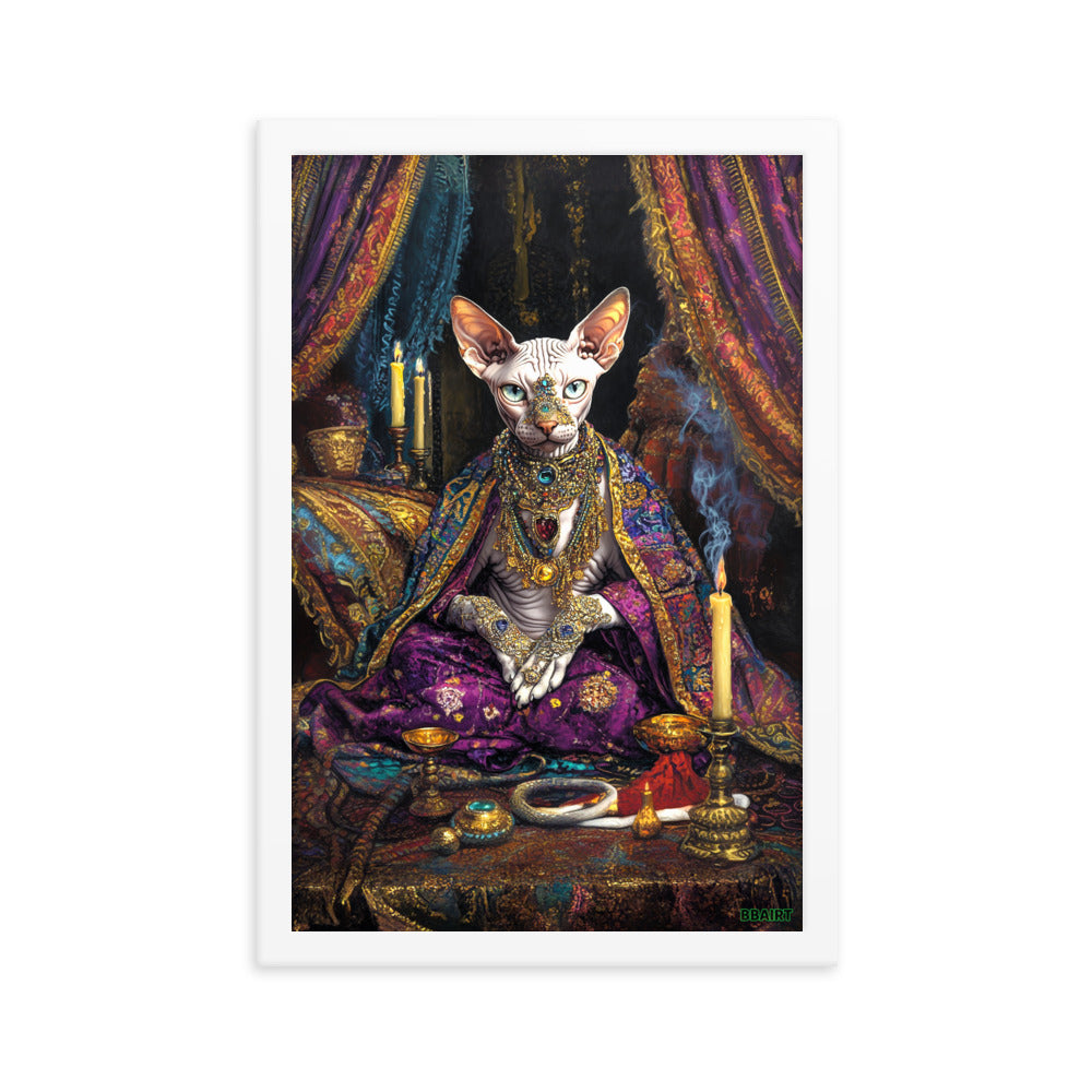 Her Majesty Sphinxara – Framed Matte Poster