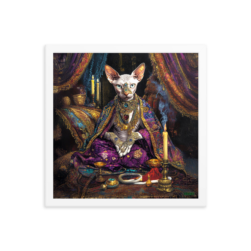 Her Majesty Sphinxara – Framed Matte Poster