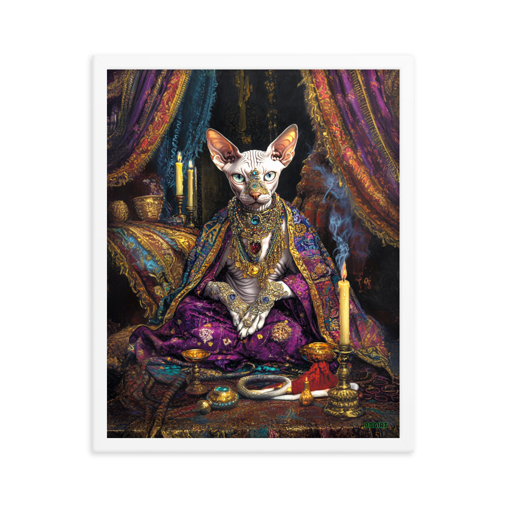 Her Majesty Sphinxara – Framed Matte Poster