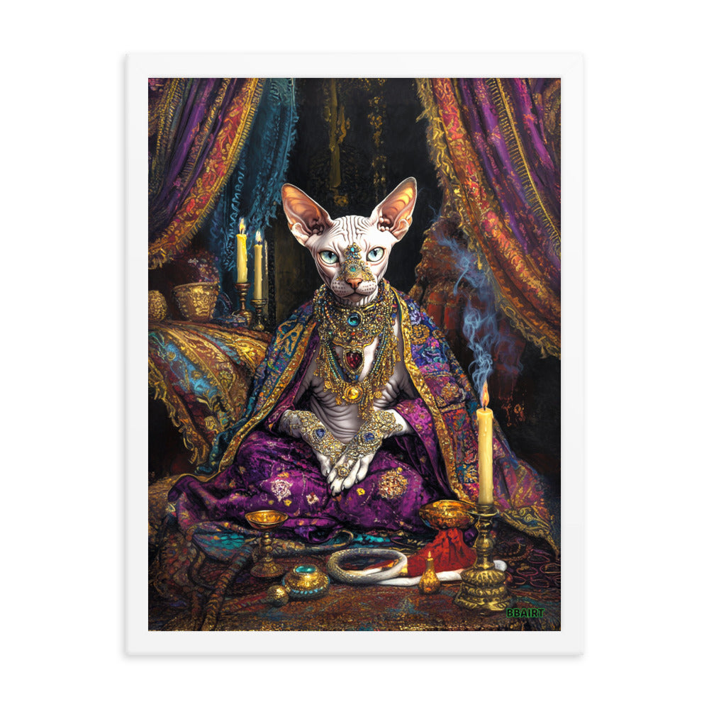 Her Majesty Sphinxara – Framed Matte Poster