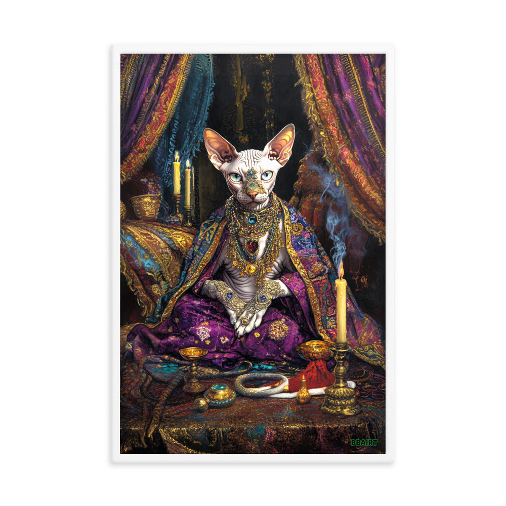 Her Majesty Sphinxara – Framed Matte Poster