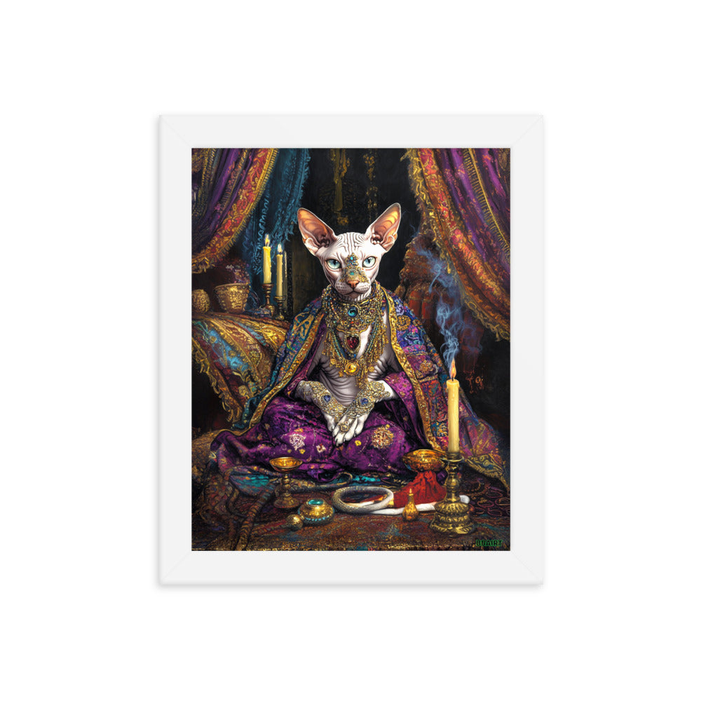 Her Majesty Sphinxara – Framed Matte Poster