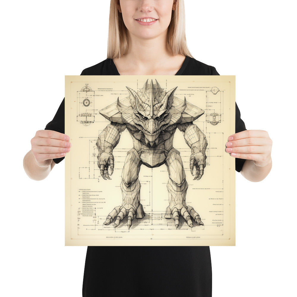 Magnasaurus Sinclairii - Matte Poster