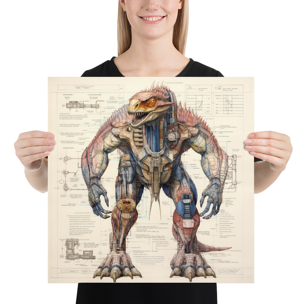 Platoraptor Aquabatis - Matte Poster