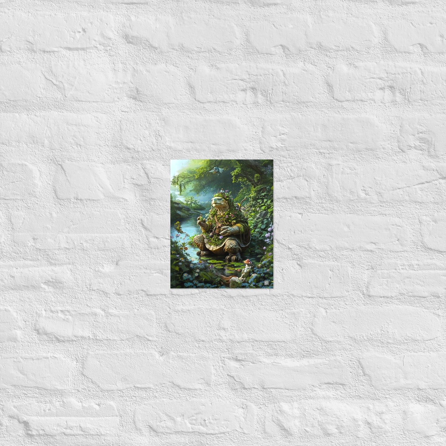 Wiseheart the Druid Turtle - Matte Poster