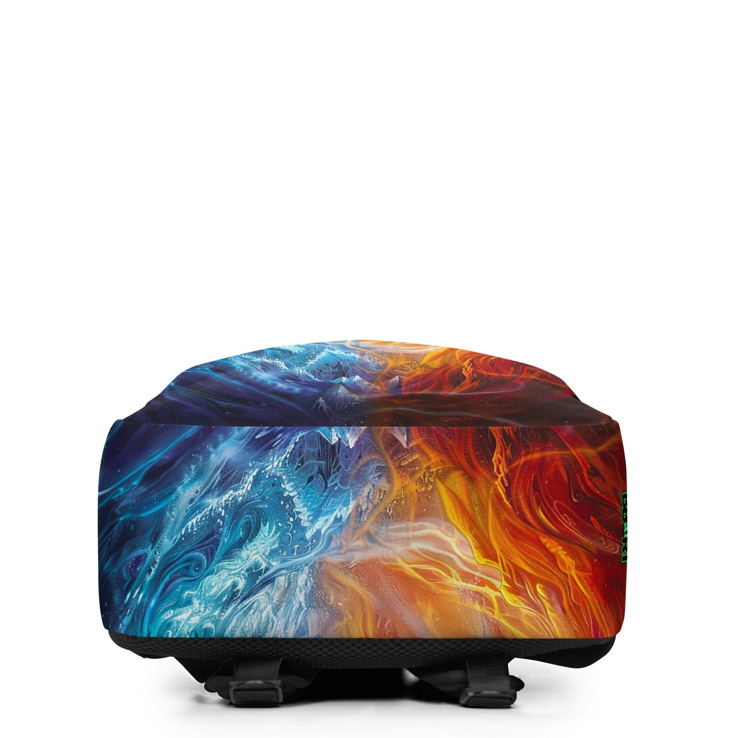 Equinox Harmony: Fire and Ice Guardians - Minimalist Backpack - BBairt