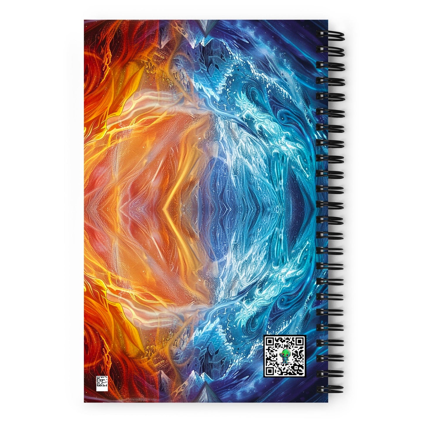 Equinox Harmony: Fire and Ice Guardians - Spiral notebook - BBairt