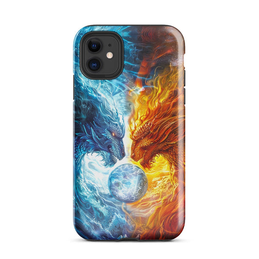 Equinox Harmony: Fire and Ice Guardians - Tough Case for iPhone® - BBairt
