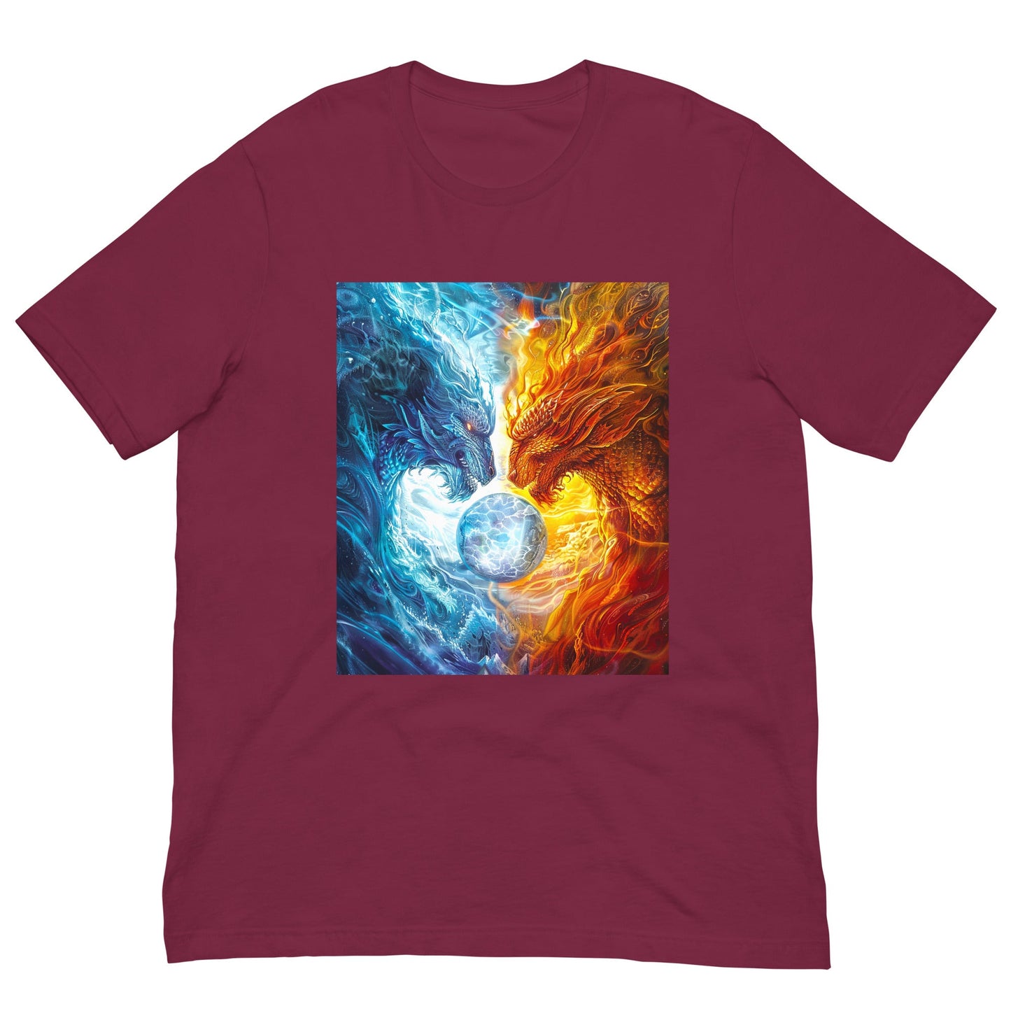Equinox Harmony: Fire and Ice Guardians - Unisex t-shirt - BBairt