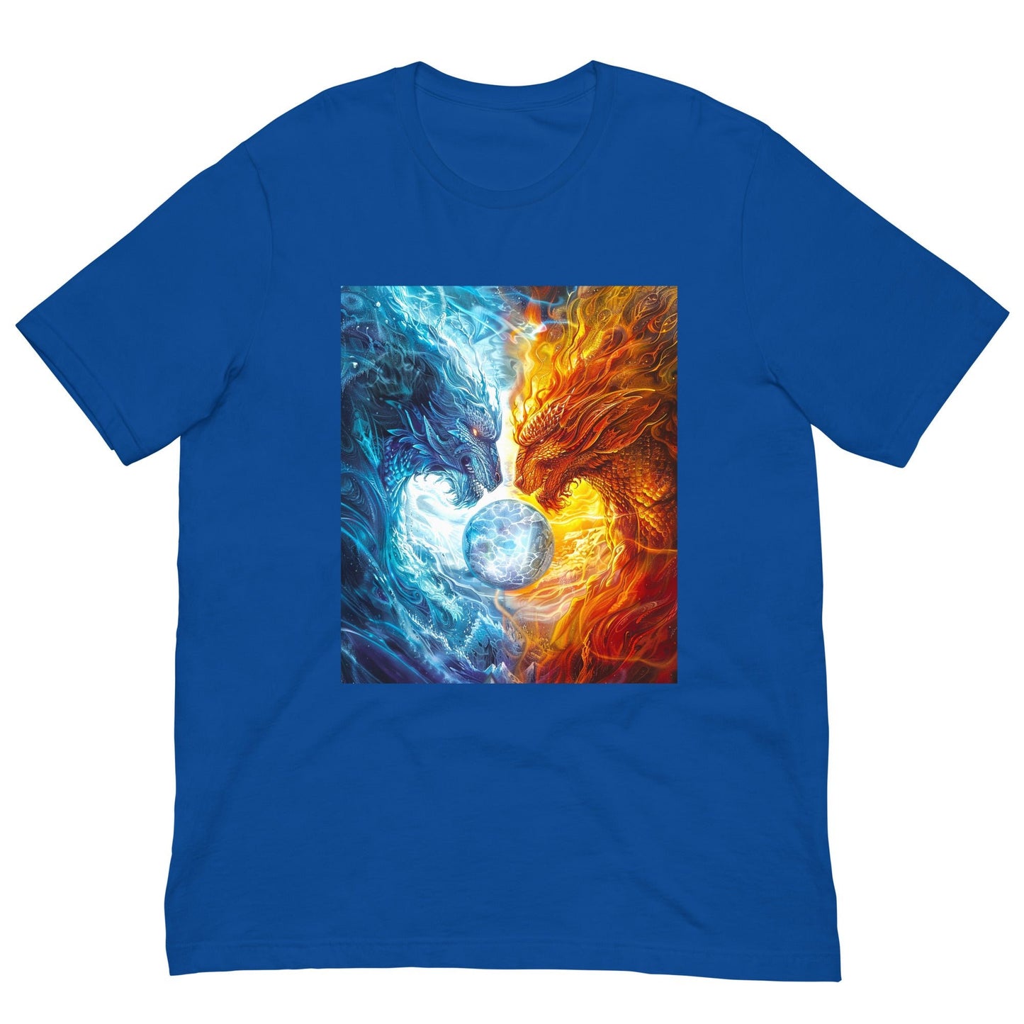Equinox Harmony: Fire and Ice Guardians - Unisex t-shirt - BBairt