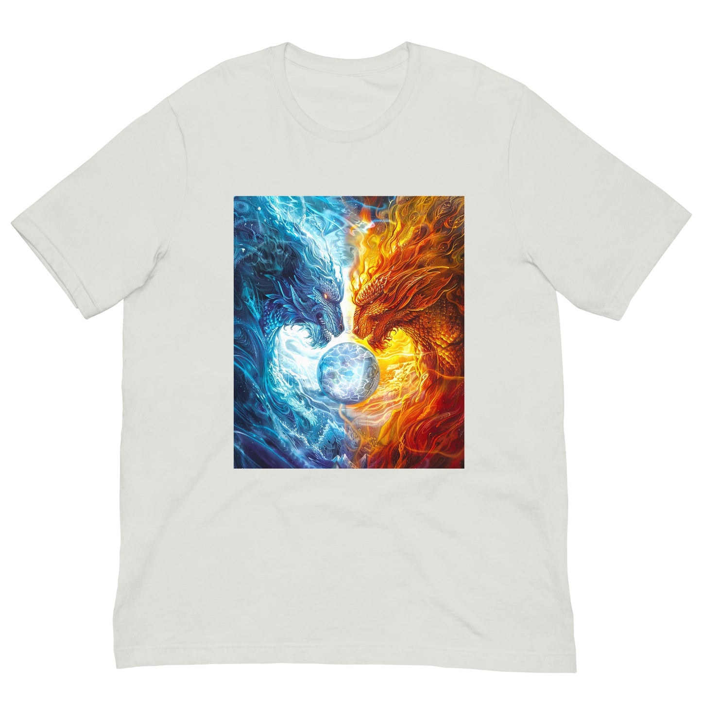 Equinox Harmony: Fire and Ice Guardians - Unisex t-shirt - BBairt