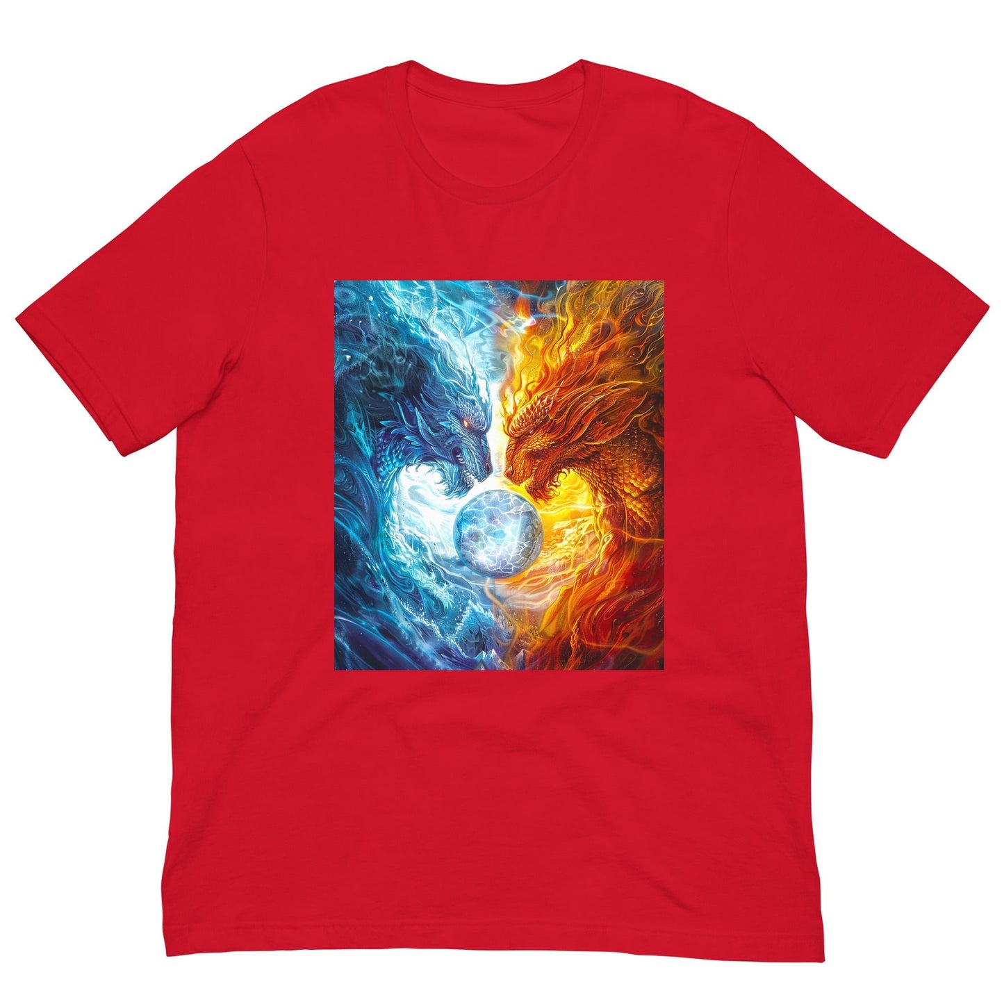 Equinox Harmony: Fire and Ice Guardians - Unisex t-shirt - BBairt