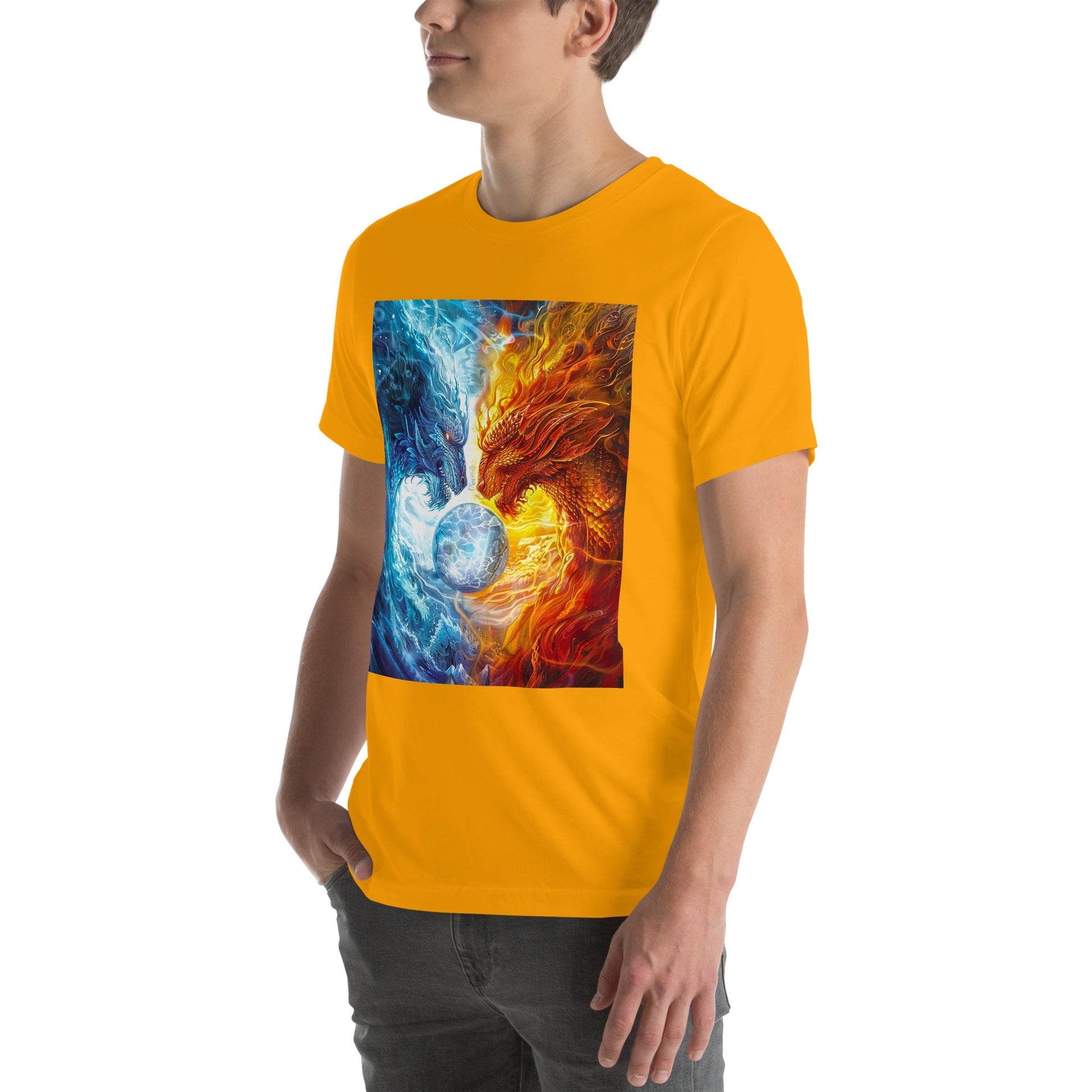 Equinox Harmony: Fire and Ice Guardians - Unisex t-shirt - BBairt