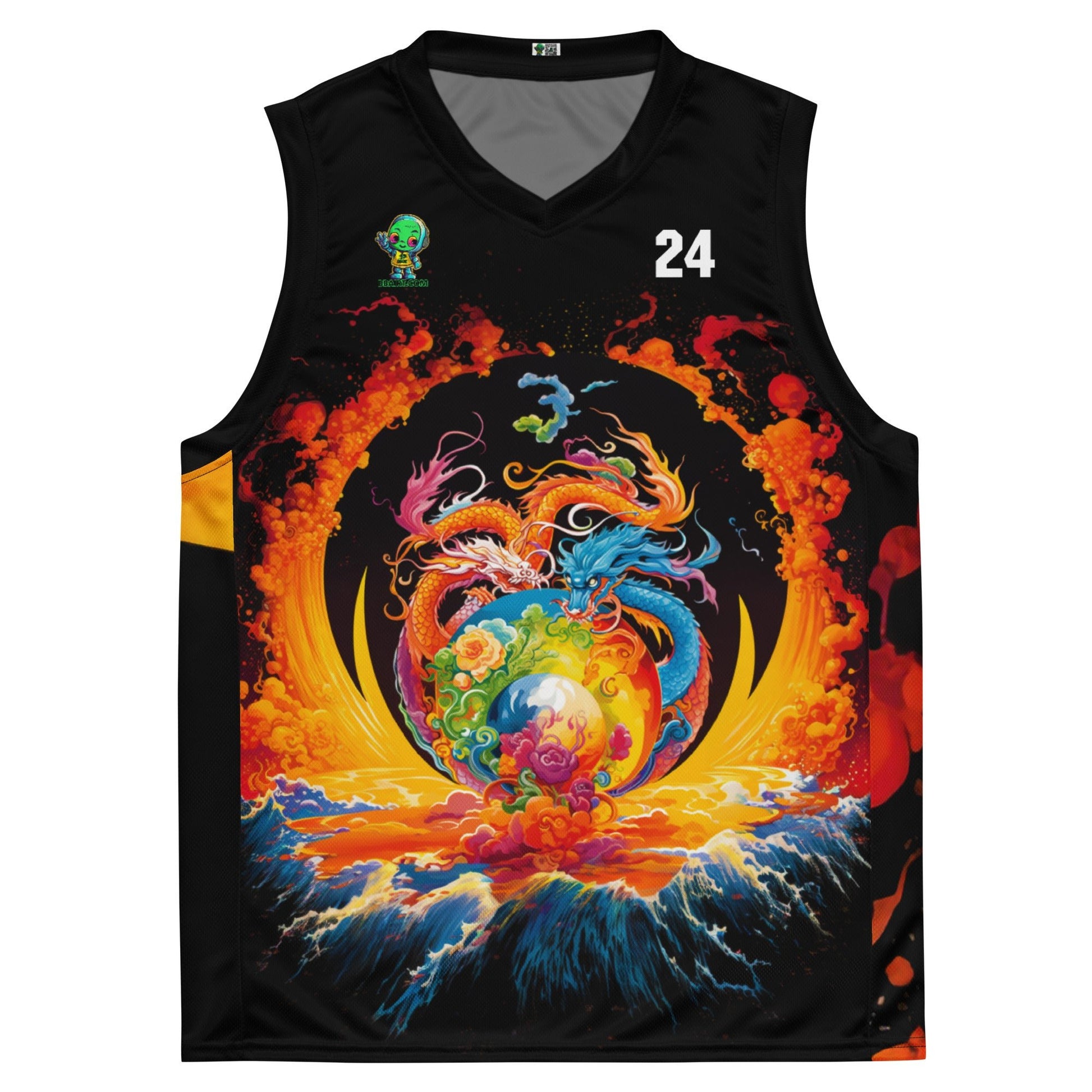 Eternal Harmony: Dual Dragon Basketball Jersey - BBairt
