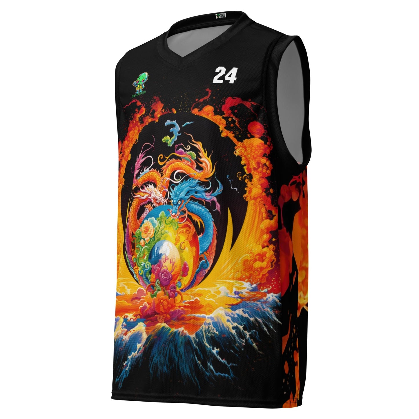 Eternal Harmony: Dual Dragon Basketball Jersey - BBairt