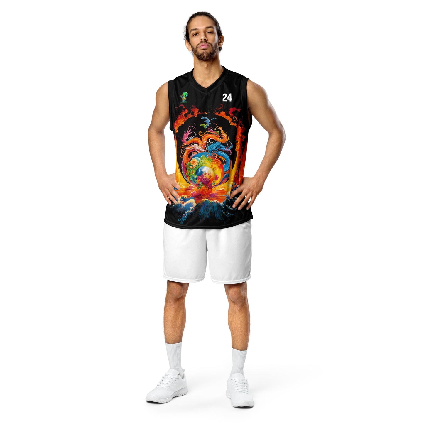 Eternal Harmony: Dual Dragon Basketball Jersey - BBairt