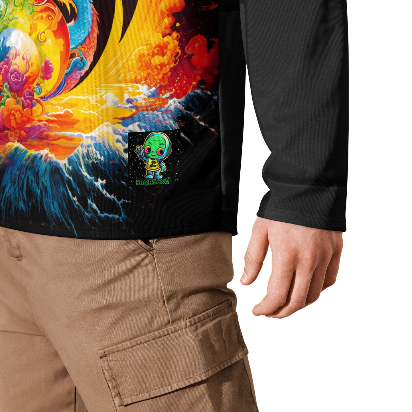 Eternal Harmony: Dual Dragon Hockey Jersey - BBairt