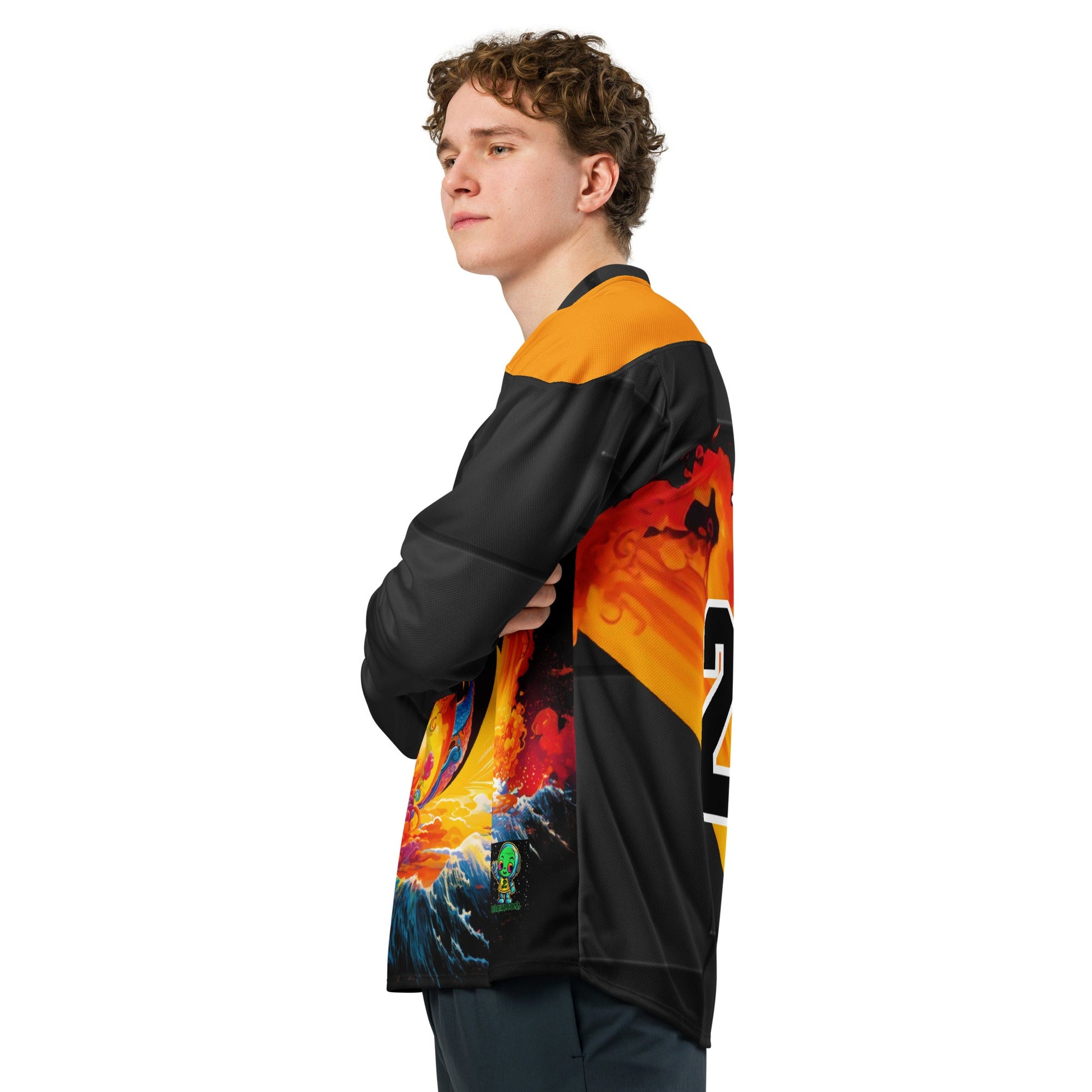 Eternal Harmony: Dual Dragon Hockey Jersey - BBairt